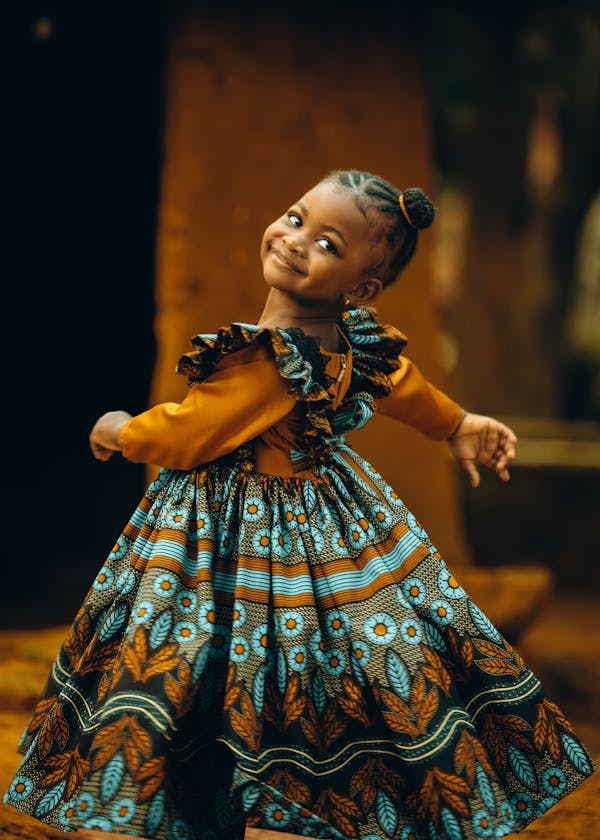 Zara Girls’ Ankara Dress