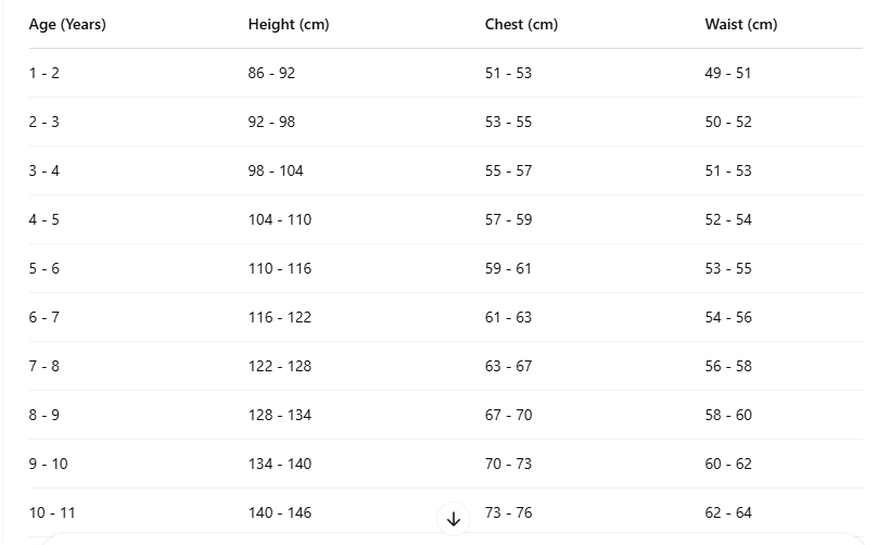 Size Guide