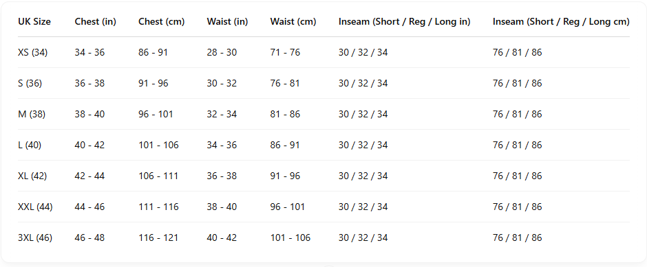 Size Guide